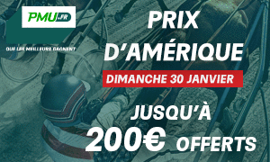 PMU - Prix d'Amérique dimanche 30 janvier 2022